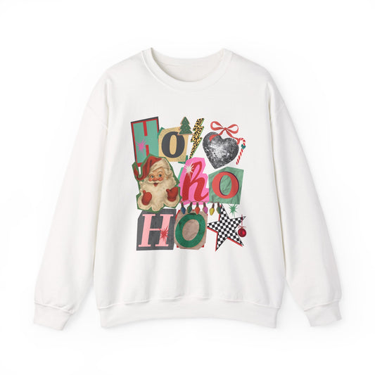 Christmas Ho Ho Ho Sweatshirt — Vintage Santa Holiday Crewneck