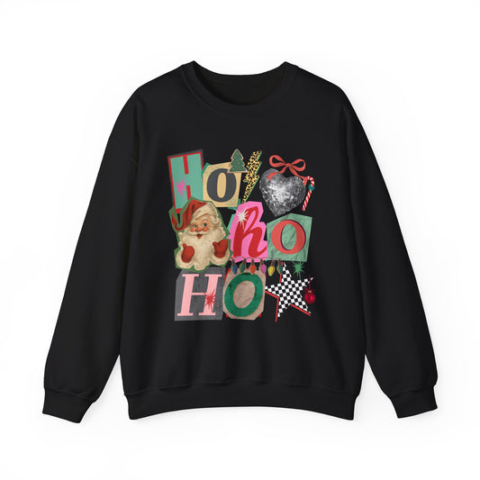 Christmas Ho Ho Ho Sweatshirt — Vintage Santa Holiday Crewneck