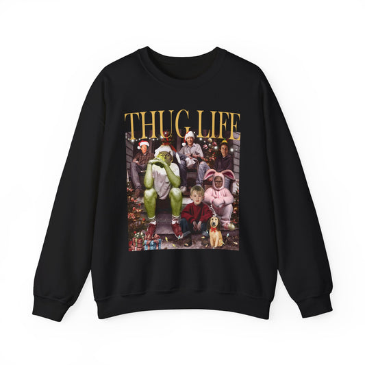 Holiday Crewneck Sweatshirt – Retro Family Christmas Graphic